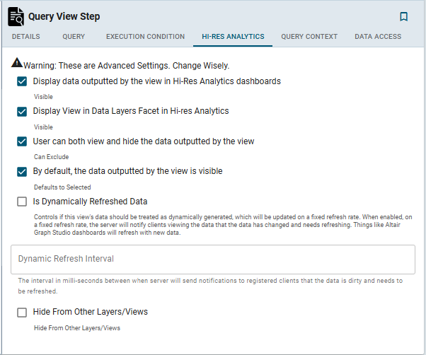 Construct a View of the Data (View Step)