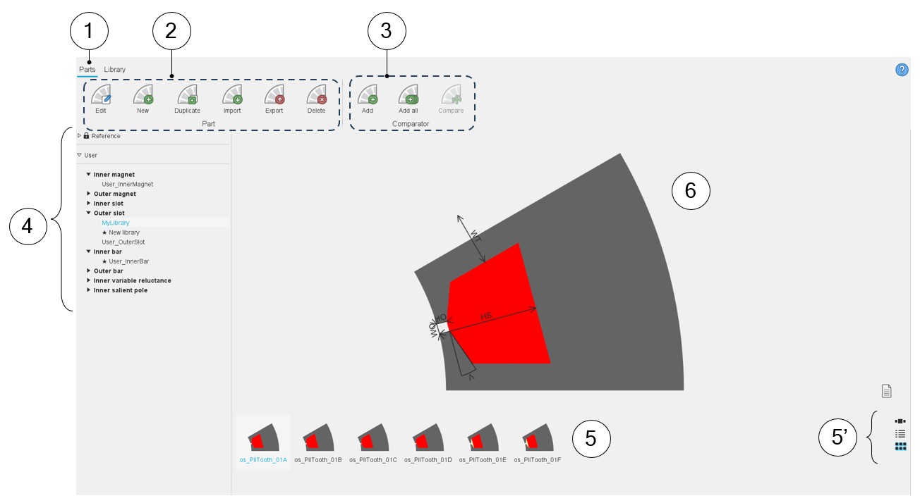 Part Explorer View Part management