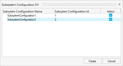Create Configuration Inputs