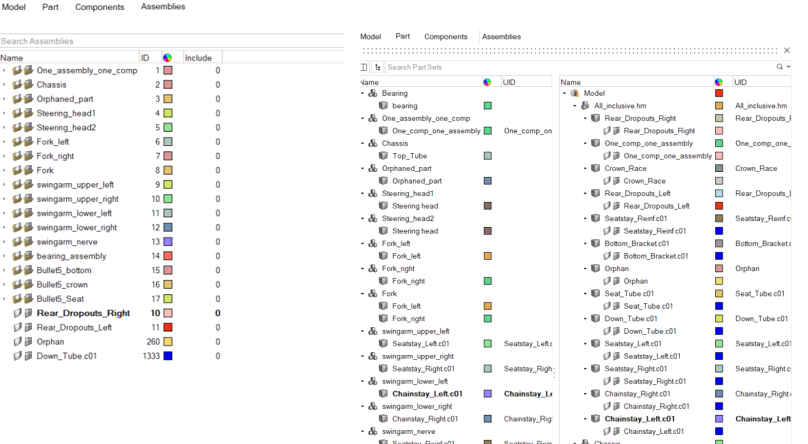 Create Part Sets from Assemblies