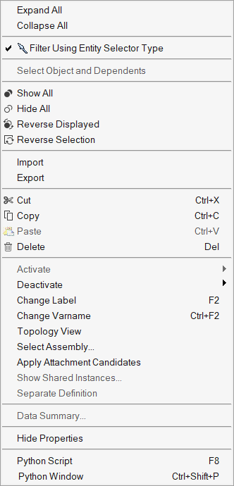 Browser Context-Sensitive Menu