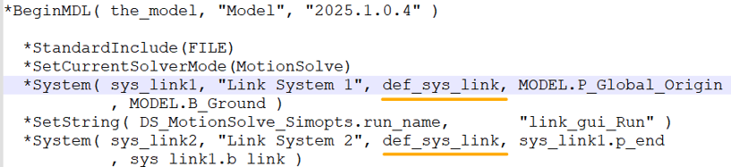 Model Definition Language (MDL) and Systems