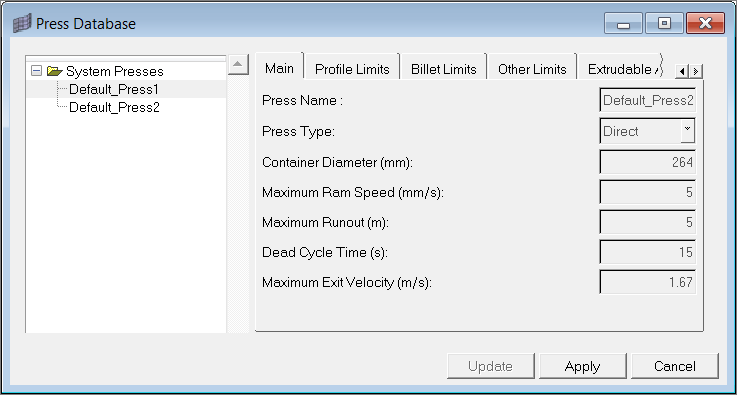 Select Press Data
