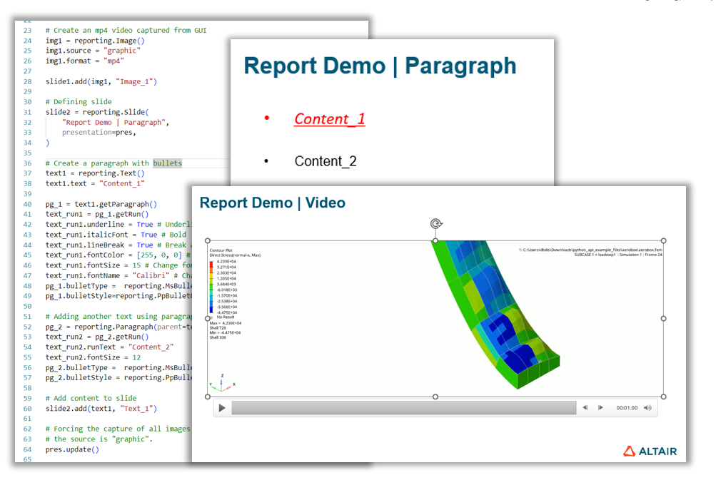 PowerPoint Reports — HyperMesh Python API 2026.0 documentation