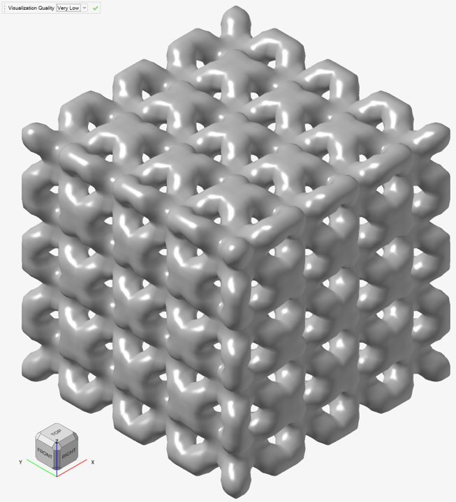 Visualization Quality and Mesh Settings for Implicit Modeling