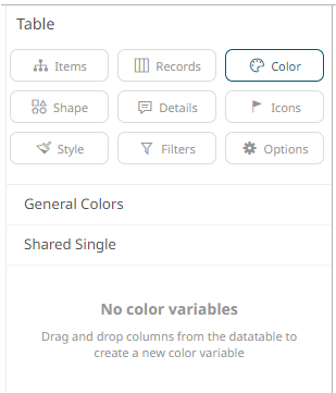 General Colors and Shared Single Configuration