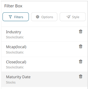 Deleting Column Filters