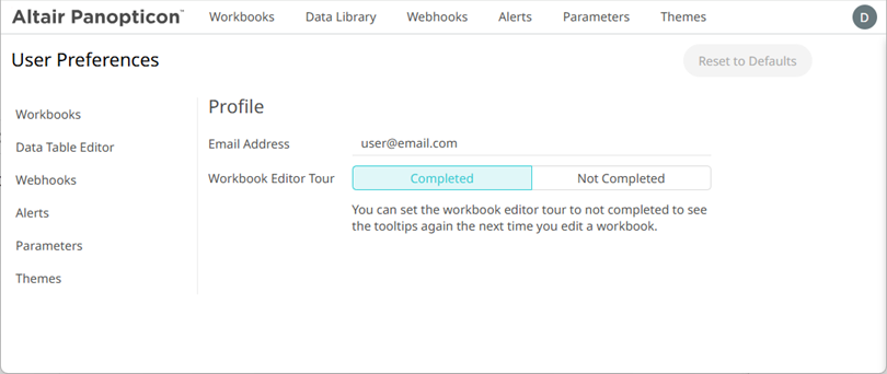 Managing User Preferences