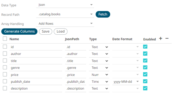 Connector for Web Data