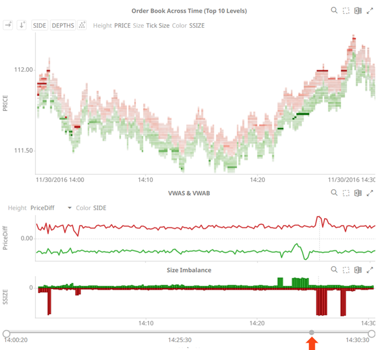 Setting Snapshot Time in a Time Series Visualization