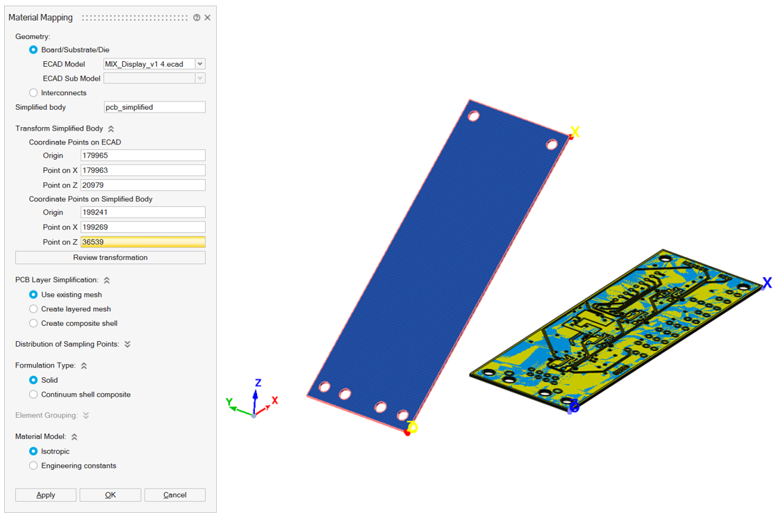 Example Metal Mapping Material Mapping