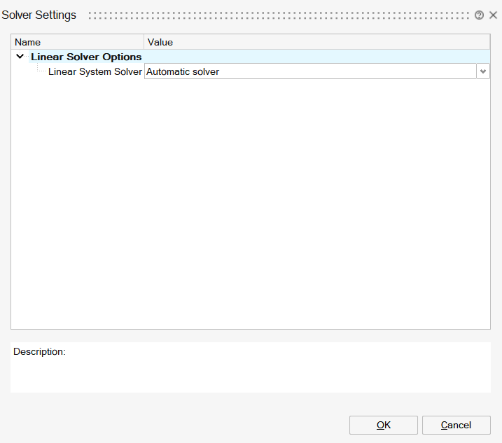 Solver Settings