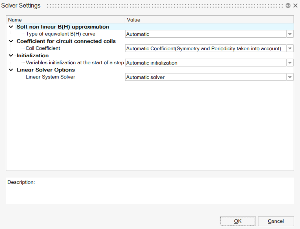 Solver Soft Note Solver Settings