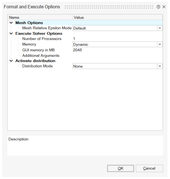Options Format Format and Execute Options
