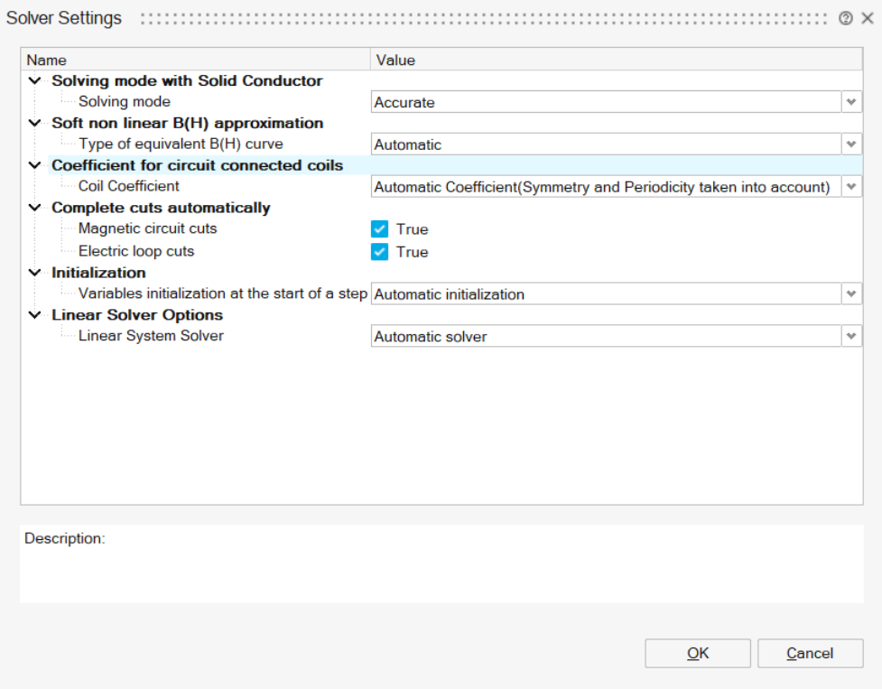 Solver Settings