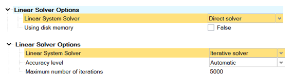 Solver Settings