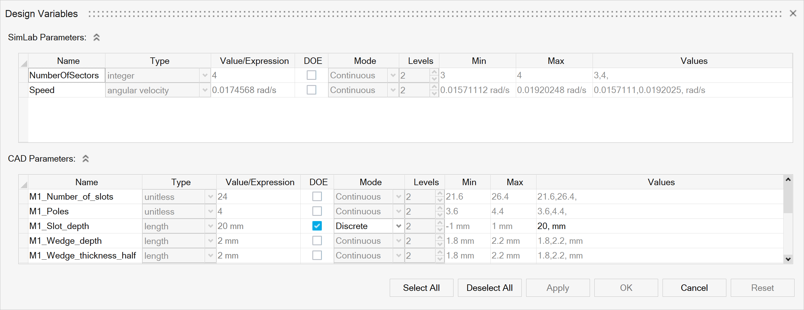 Design Variable