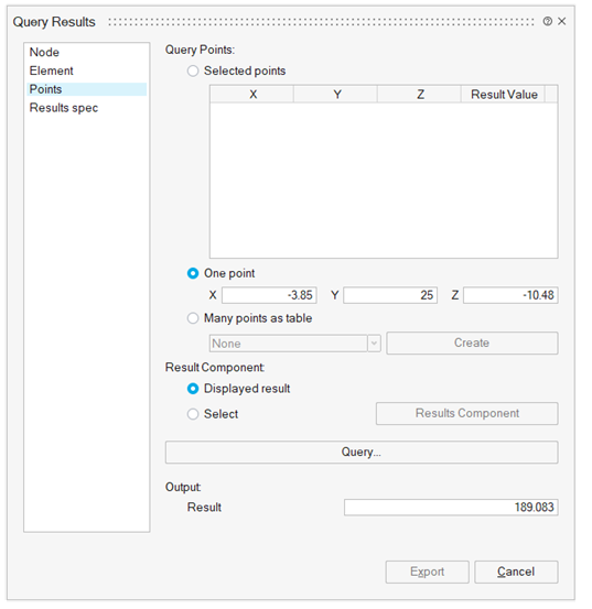 Query Results