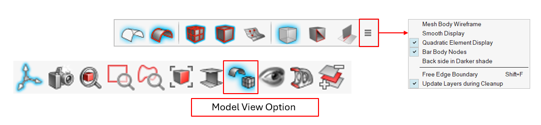 Model View Options