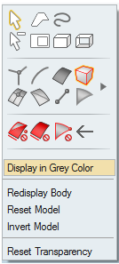 Display in Grey Color